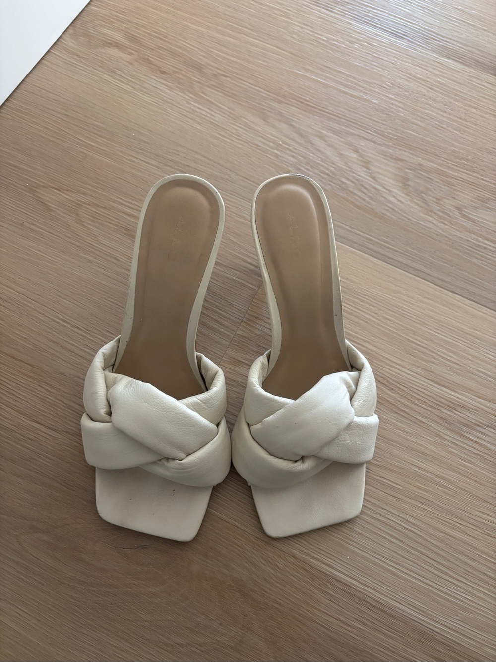 Cream Braided Slide Sandals - Women Aldo